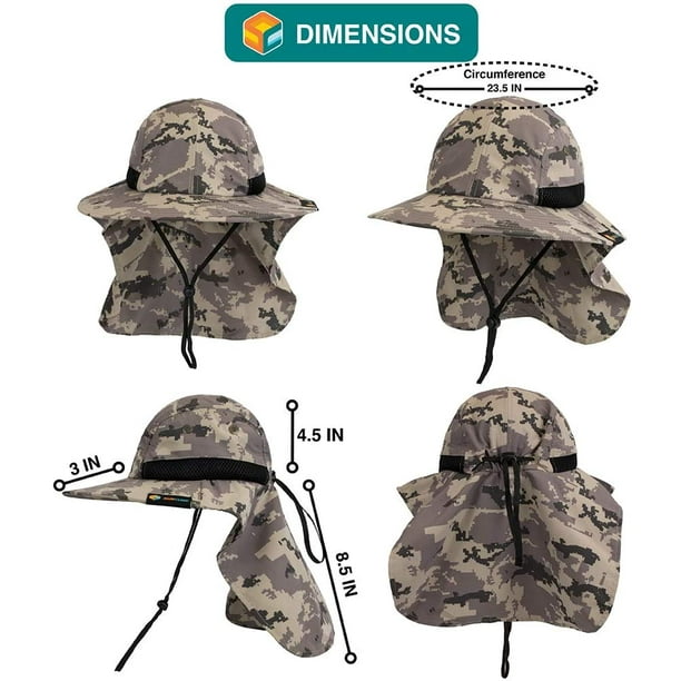 Camo Coll Outdoor UPF 50+ Boonie Hat Summer Sun Caps (One Size, Dark K –  Got To Be Cool