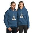 thumbnail image 3 of Key West Est 1828 Pirate Ship Vintage Map Fleece Compass Hoodie, 3 of 7