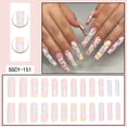 thumbnail image 2 of Christmas Nails Fofosbeauty 24pcs Press on False Nails,Fake Nails for New Year Valentine's Gift,Almond&nbsp; Rainbow Star Macarons, 2 of 9