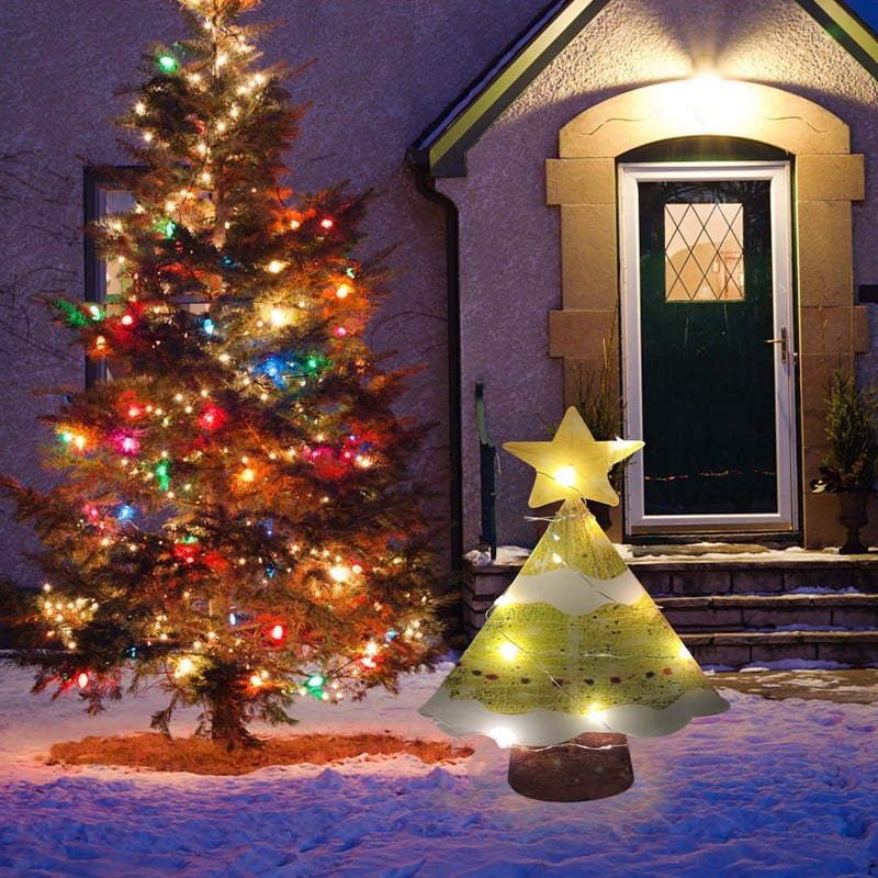 LightUp Christmas Tree Elk Holiday Decoration LED Christmas Outdoor