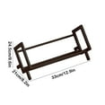 thumbnail image 3 of Minimalist Wooden Desktop Organizer - Multi-Tier Shelf for Books, Folders, and Stationery (33x21x24.5cm, Brown), 3 of 9
