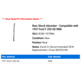 thumbnail image 2 of Rear Shock Absorber - Compatible with 1997 Ford F-250 HD RWD, 2 of 2
