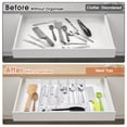 thumbnail image 2 of Mimifly Clear Expandable Adjustable 8-Compartment Kitchen Utensil Organizers, 2 of 6