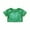 Green, variant on WhouRiu Toddler Girl Tshirt Glitter Sequin Short Sleeve Crop Top Children Stage Holiday Party Wear Casual T Shirts Black,Sized 3-4