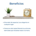 thumbnail image 4 of Repisa flotante minimalista Gris ELLEGANCE HOUSEWARE FS39028, 4 of 6