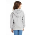 thumbnail image 2 of The Hanes Youth 78 oz EcoSmart 50/50 Pullover Hood - LIGHT STEEL - XL, 2 of 4