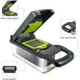 thumbnail image 6 of Vegetable Chopper, 15 in 1 Food Chopper, Manual Hand Chopper,Pro Onion Chopper Veggie Cutter Garlic Chopper, Multifunctional Dicer Slap Press Slicer Chopper with 8 Blades, Container, Hand Guard, 6 of 7