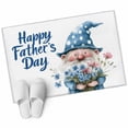 thumbnail image 6 of Happy Father's Day Bathroom Rug Washable 2x3 Entryway Rug Non Slip Blue Gnomes Floral Botanical Front Door Mat Low Pile Indoor Doormat Throw Floor Carpet for Kitchen Bedroom Entrance, 6 of 8