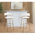 thumbnail image 2 of LumiSource Jie 30" Fixed-Height Barstool - Set of 2, 2 of 6