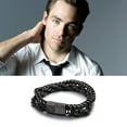 thumbnail image 2 of Minnieouse ligera hebilla doble cadena pulseras de cadena portátil joyería de moda hombre cumpleaños amigos joyería Ropa, zapatos y accesorios Miscelánea 19 cm (KB91534-BD) Minnieouse AP016357-01, 2 of 6