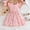 Red, variant on Girls Summer Casual Dress for Kids with Bow and Floral Sleeves Mesh Sheer Party Outfit for Toddler Girls Boys Jungle Occasion Wear