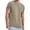 Brown_2, variant on HVOBTTY Summer Men's Short Sleeve Collared ShirtsSolid Color Vintage Print Stand Collar with Open Button and Side Pockets Casual Wear Top