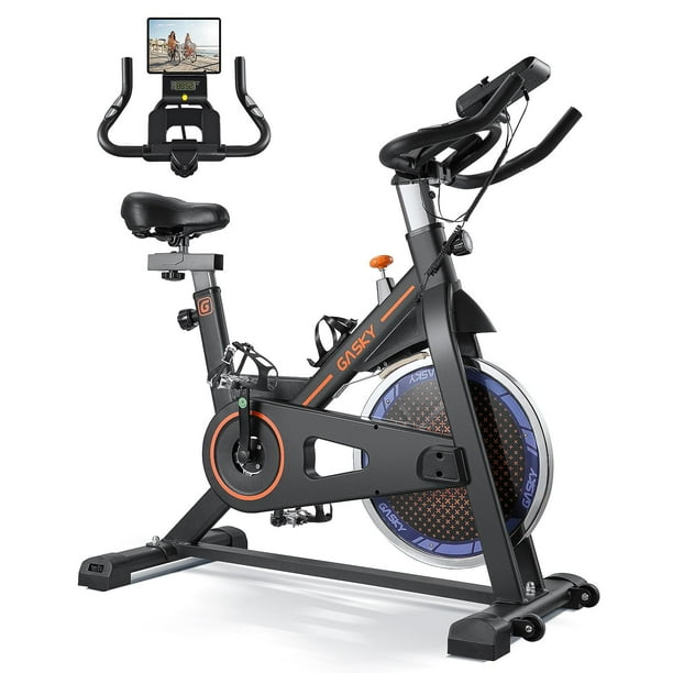 indoor fitness bike with tablet mount