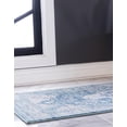 thumbnail image 5 of Unique Loom Oslo Collection Area Rug - Norrebro (3' x 13' 1" Runner Navy Blue/Light Blue), 5 of 7