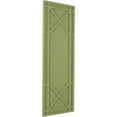 thumbnail image 2 of Ekena Millwork 12"W x 75"H True Fit PVC Bungalow Fixed Mount Shutters, Moss Green (Per Pair - Hardware Not Included), 2 of 7