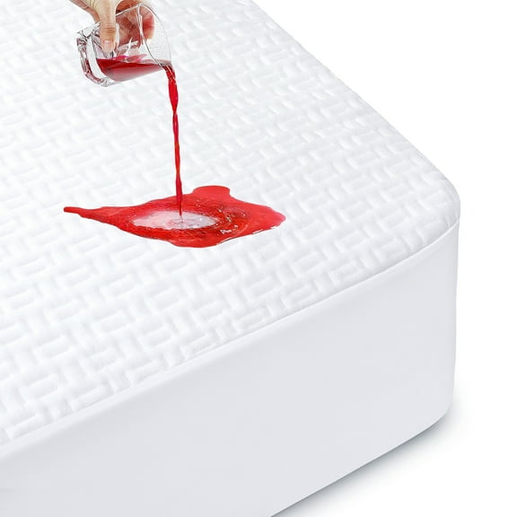 WeGuard 100% Waterproof King Mattress Protector, Breathable Cooling Bamboo 3D Air Fabric Mattress Cover, Soft Noiseless Bed Cover, Machine Washable, 8-21'' Deep Pocket