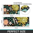 thumbnail image 7 of Pioneer Flower Floral Print Pattern Kitchen Rugs Sets Of 2,Anti Fatigue Kitchen Mat Rugs Non Slip Washable,Decorative Kitchen Floor Mats for Kitchen,Sink,Laundry,17"x30"+17"x47", 7 of 7