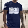 thumbnail image 4 of Icvfdpl Mens Independence Day Flag Casual Soft And Comfortable Small Printed Cotton T Shirt With Rund Neck And Short Sleeves, 4 of 5