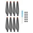 thumbnail image 1 of Drone Propeller, Strong Pulling Force Precise Dynamic Balance Tested High Rigidity Perfect Fit Wing Fans Spare Parts Lightweight  For Flight Orange Edge, 1 of 8