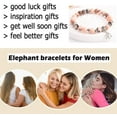 thumbnail image 4 of NICKSUN Elephant Gifts for Women Inspiration Bracelets Get Well Soon Gifts Good Luck Gifts for Her Elephant Jewelry, 4 of 6