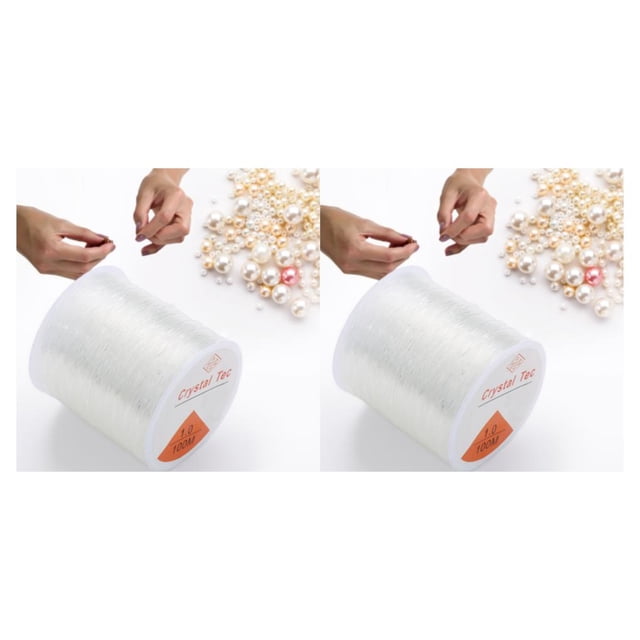 kurtrusly Professional Diy Thread Durable String For Bracelet Crafts Elastic Line Polyester For DIY Affordable Easy 2Set