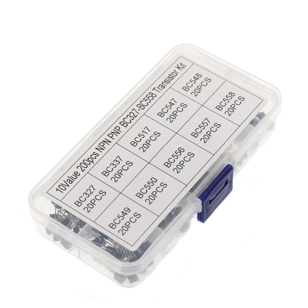 Fdit Transistors Assortment Kit,840 Pcs In‑Line TO‑92 Transistors NPN Small Power Transistors Kit Box 2n2222a Bc558 Transistor Classification Kit