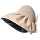 thumbnail image 1 of 1 sombrero de vinilo con protección solar para aleros grandes, sombrero de pescador con lazo, visera superior vacía para verano para niños, 1 of 5