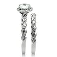 thumbnail image 4 of Alamode TS046-10 Women Rhodium 925 Sterling Silver Ring with AAA Grade CZ in Clear - Size 10, 4 of 4