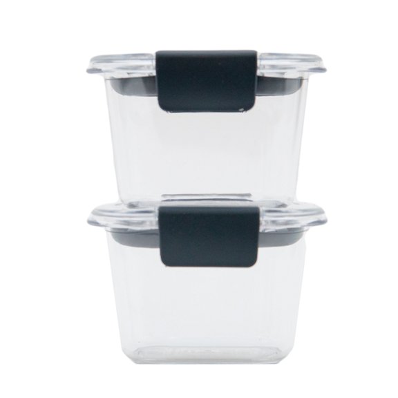 Rubbermaid Brilliance Food Storage Container, Mini, 0.5 Cup, Clear, 1989462