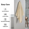 thumbnail image 6 of Casa Lino 4Pc Premium Bath Towels (54" x 27") - 100% Cotton, 400GSM, Ultra Soft & Absorbent (Cream), 6 of 6