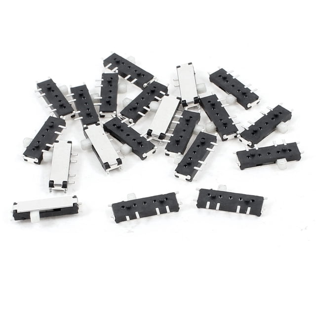 Unique Bargains 20 Pcs 3 Position 8 Broches DPDT Horizontale Mini SMD SMT Slide Switch 10mm x 3mm