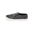 thumbnail image 4 of Wild Diva DF50 Women Distressed Canvas Round Toe Elastic Slip On Sneaker, 4 of 5