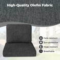 thumbnail image 6 of Costway 8-Pack 24" x 24" Deep Seat Cushion & Back Pillow with Removable Covers Outdoor Gray, 6 of 10