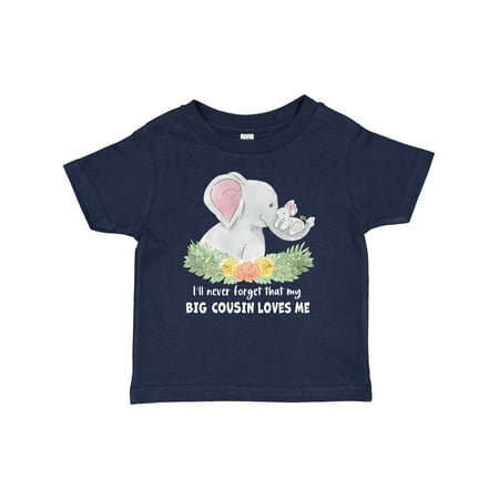 

Inktastic I ll Never Forget That My Big Cousin Loves Me Cute Elephants Gift Baby Boy or Baby Girl T-Shirt