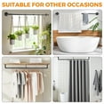 thumbnail image 4 of BEAMNOVA Industrial Curtain Rod for Windows, 48" to 84" Adjustable Long Curtain Rod, Black Iron Curtain Rod for Outdoor/Indoor, Wall Mounted or Ceiling (2 Pack), 4 of 8