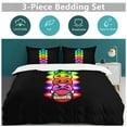 thumbnail image 5 of Qduzwio 3-Pieces Geometry Dash Duvet Bedding Sets, 79" x 90", 5 of 7