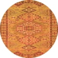 thumbnail image 1 of Ahgly Company Indoor Round Persian Orange Traditional Area Rugs, 5' Round, 1 of 1