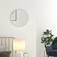 thumbnail image 4 of HBCY Creations Silver Circle Wall Mirror 20 Inch Round Wall Mirror for Entryways, Washrooms, Living Rooms and More (Silver, 20"), 4 of 9