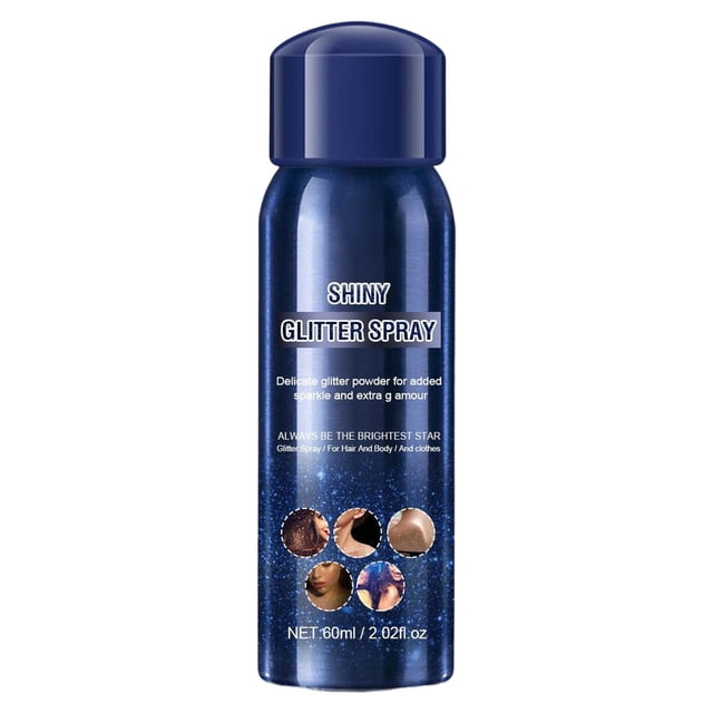Maquillaje de escenario de brillo para el cuerpo del cabello, Resaltador brillante Textura de polvo brillante para ropa Zulema Spray de brillo para el cuerpo del cabello