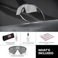 thumbnail image 3 of Oakley OO9465 Sutro Lite Sweep Rectangle Shaped Non-Polarized Sunglasses for Men - Includes Official Eyewear Kit - Matte Black Frame with Prizm Black Lens, 3 of 6