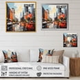 thumbnail image 4 of Designart "Dreamy Houston Cityscape at Sunset" Cityscapes Framed Wall Art - Modern Blue Houston Bedroom Framed Canvas Wall Art, 4 of 6