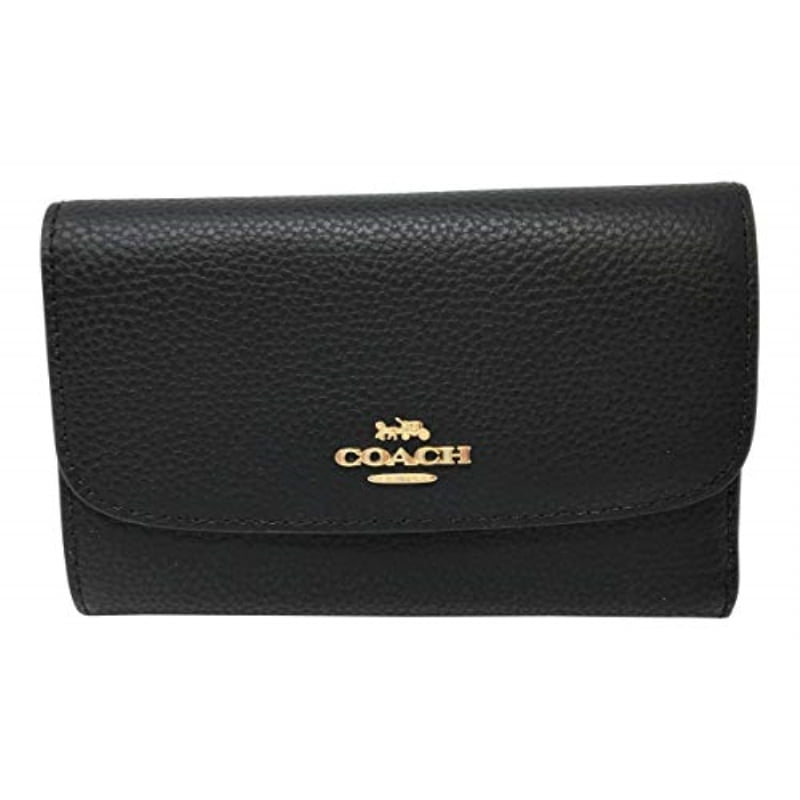 coach black envelope wallet