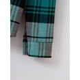 thumbnail image 5 of Men's Casual Plaid Jacket Button Up Hooded Shirts Mint Green Size M, 5 of 7
