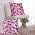 thumbnail image 6 of Hot Pink Lips Bows with Leopard Print Throw Pillow Covers Pillowcases 20 x 20 Inch Home Decor 2 Packs for Bedroom Sofa, 6 of 6
