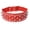 Red, variant on Anti-Bite Spiked Dog Collar for Medium Large Dogs, Adjustable PU Leather Studded Collar with Metal D-Ring, Heavy Duty Neck Protection, Punk Style Black XS