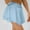 Blue, variant on SDJMa Women's Fake Two-piece Running Casual Summer Sports Exercise Cycling Shorts Gym Yoga Tennis Skirt (including Pocket)