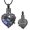 Black/Purple, variant on Personalize Engrave Butterfly CrystalUrn Heart Pendant Cremation Jewelry for Ashes Keepsake Memory Necklace Human Pet Memorial Jewelry