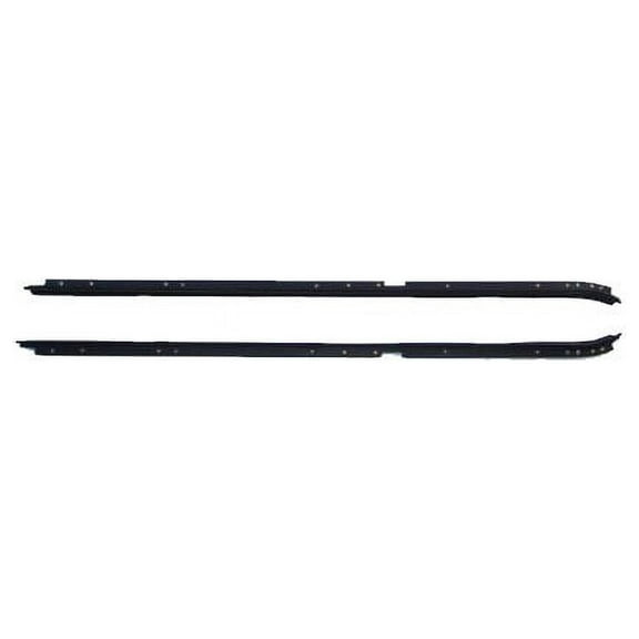 Door Window Belt Weatherstrip 2 Piece Set - Compatible with 1981 - 1987 Buick Regal 2-Door 1982 1983 1984 1985 1986