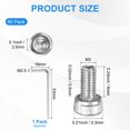 thumbnail image 3 of Uxcell 60-Pack M3 x 6mm Hex Socket Head Cap Screws Bolts, 304 Stainless Steel Machine Bolt Full Thread Precision Fasteners, 3 of 7