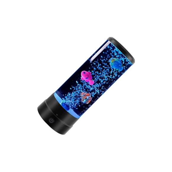 jesticaly Dynamic LED Bubble Fish Lamp With USB Remote Control Color Changing Mood Light Living Room Entertainment And Relaxation